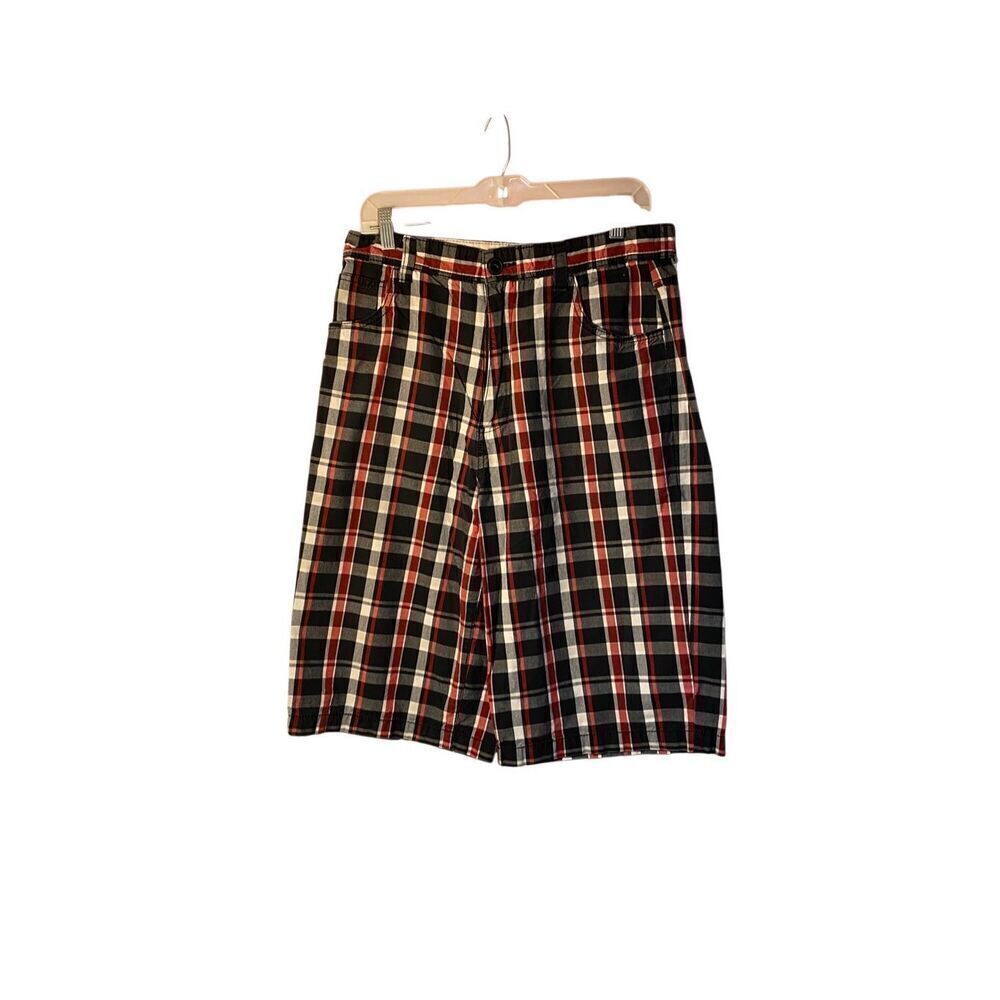 Vintage Footlocker Private Label Men’s Plaid 100%  Cotton Shorts Size 32